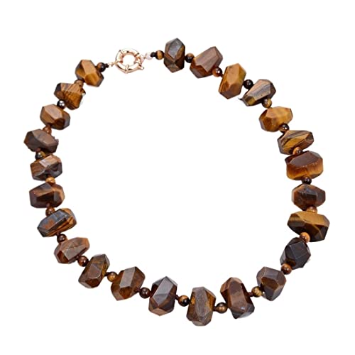 WERQKJXCZ Schmuck 20 Zoll natürliche facettierte gelbe Tigerauge-Nugget-Edelstein-Halskette for Frauen erfüllen WERQKJXCZ Schmuck 20 Zoll natürliche facettierte gelbe Tigerauge-Nugget-Edelstein-Halskette for Frauen erfüllen von WERQKJXCZ