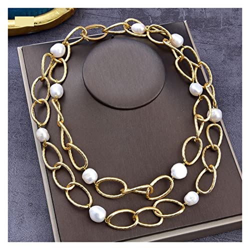 WERQKJXCZ Schmuck 39 Zoll 13-15 mm natürliche barocke Keshi-Perlenkette for Frauen erfüllen WERQKJXCZ Schmuck 39 Zoll 13-15 mm natürliche barocke Keshi-Perlenkette for Frauen erfüllen von WERQKJXCZ