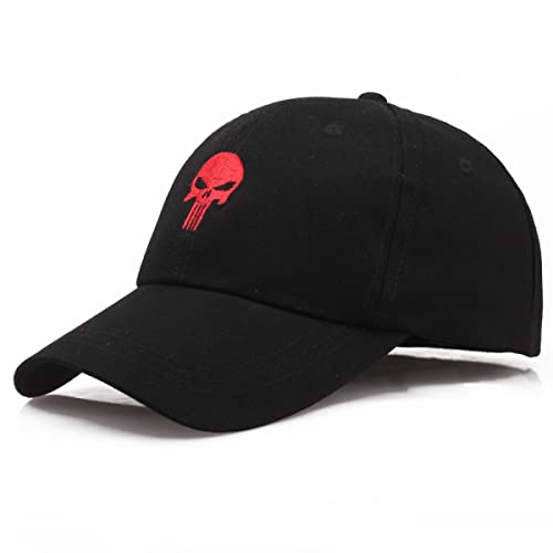 Herren Caps für Pun.ish-er, Classic Trucker Baseball Cap, Baumwolle Sonnenhut für Männer Frauen Verstellbare Größe-Black||1 Piece von WERUN