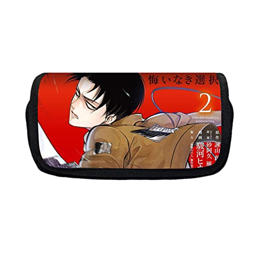 WERUN Attack On Ti-tan Federmäppchen Mädchen, 3D Druck Doppelte Schichten Federmappe, Große Kapazität Pencil Case für Schule & Büro-Multicolor 9||21 * 10 * 7.5cm von WERUN