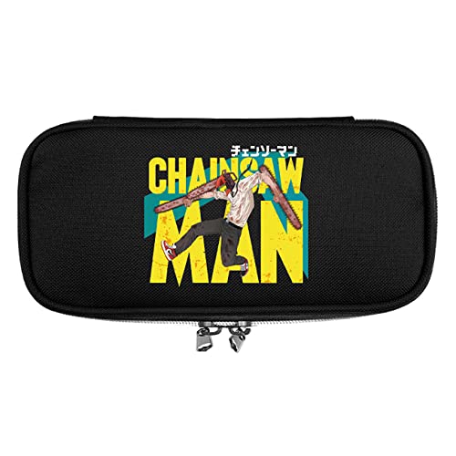 WERUN Chains-aw Man Federtasche Junge, 3D Druck Doppelte Schichten Federmappe, Große Kapazität Pencil Case für Schule & Büro-Multicolor 3||22 * 10 * 4cm von WERUN