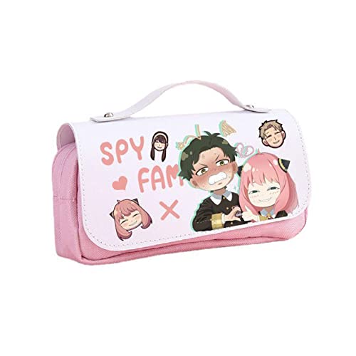 WERUN SP-Y×FAMI-LY Federmäppchen Jungen, 3D Druck Federtasche mit Reißverschluss, Große Kapazität Bleistift Tasche für Die Schule Home Office Supplies-Pink 3||21 * 7 * 10cm von WERUN