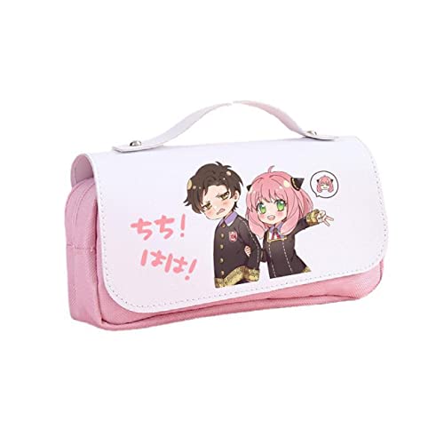 WERUN SP-Y×FAMI-LY Federmäppchen Jungen, 3D Druck Federtasche mit Reißverschluss, Große Kapazität Bleistift Tasche für Die Schule Home Office Supplies-Pink 6||21 * 7 * 10cm von WERUN