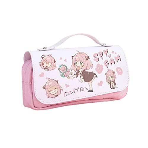 WERUN SP-Y×FAMI-LY Federmäppchen Jungen, 3D Druck Federtasche mit Reißverschluss, Große Kapazität Bleistift Tasche für Die Schule Home Office Supplies-Pink 7||21 * 7 * 10cm von WERUN