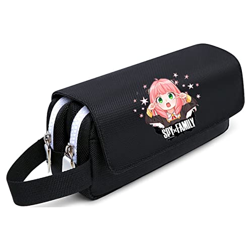 WERUN SP-Y×FAMI-LY Mäppchen Mädchen, 3D Druck Anime Doppelte mit Reißverschlüsse Stiftetasche, Schlamppermäppchen für Kinder und Jungen-Multicolor 11||22 * 10 * 8cm von WERUN