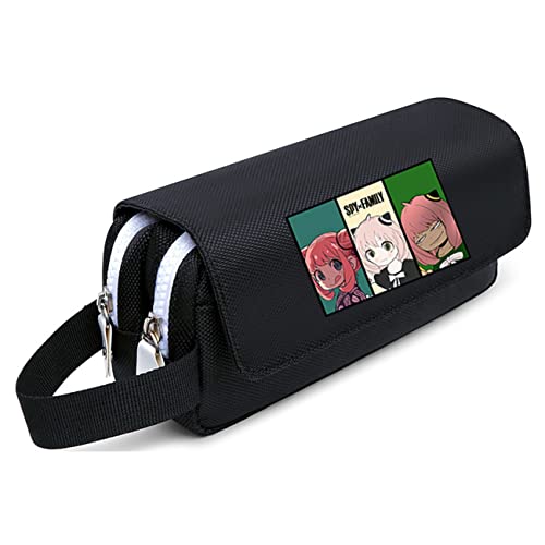 WERUN SP-Y×FAMI-LY Mäppchen Mädchen, 3D Druck Anime Doppelte mit Reißverschlüsse Stiftetasche, Schlamppermäppchen für Kinder und Jungen-Multicolor 4||22 * 10 * 8cm von WERUN