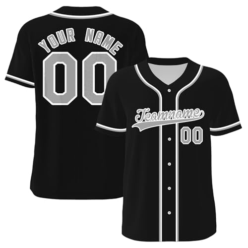 WERWAES Baseball Trikot, Personalisierte Baseball-Shirts mit Name&Nummer, Jersey Customize für Männer Frauen Jugendliche von WERWAES