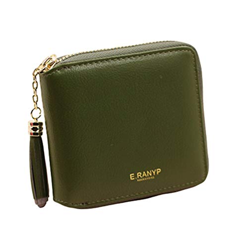 Brieftasche Damen Damen geldbörse Damenbrieftaschen für Frauen Handtasche Leder Geldbörse Frauen Geldbörse für Damen Damen Geldbörsen Damenhandtasche Green von WESEEDOO