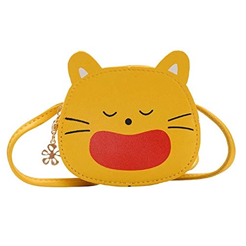 Handtasche mädchen Kleinkind umhängetasche mädchen Taschen für Mädchen Mädchentasche Eine Seite Taschen für Mädchen stilvoll Yellow von WESEEDOO