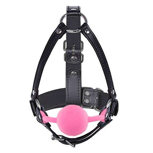 Knebel Mund Ringknebel Bdsm Knebel Sextoy Sexfessel SM Bondage Set Mundknebel Bondageset Extrem Frauen pink von WESEEDOO