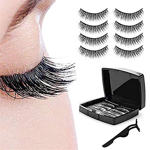 Volles Auge Magnetische Falsche Wimpern Handgemachte Wimpern Kosmetik für Frauen Magnetische Wimpern Nerz Wimpern Natural Look von WESEEDOO