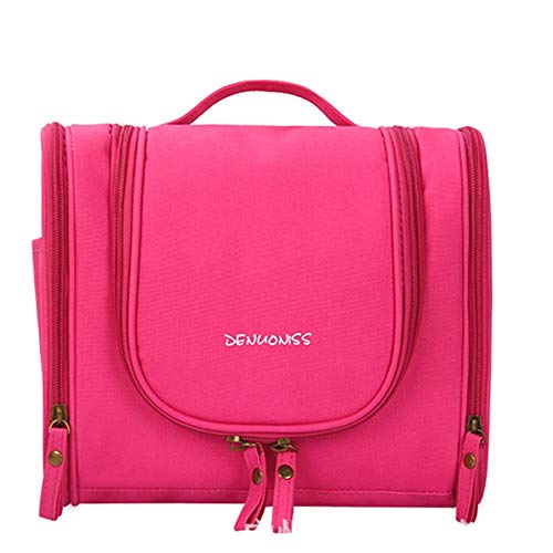 WESEEDOO Kulturbeutel Kosmetiktasche Toiletry Tasche Frauen Reisetaschen Kulturtasche Reisetaschen Für Frauen Waschen Tasche Frauen Rose Red,One Size von WESEEDOO