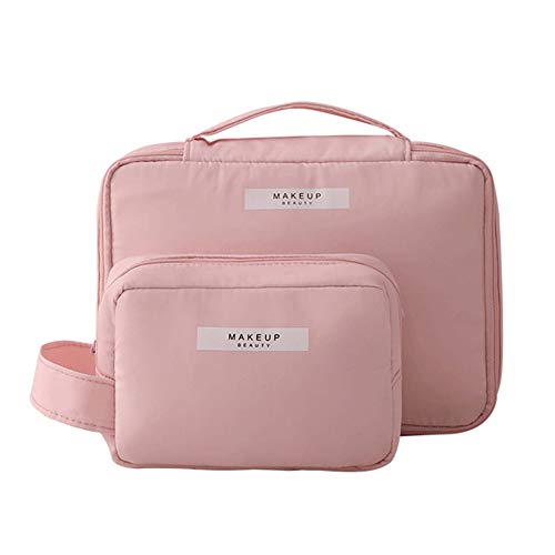 WESEEDOO Kulturtasche Schminktasche Damen Kulturtasche Reisetaschen Toiletry Tasche Frauen Machen Up Taschen Für Frauen Waschen Tasche Frauen Pink,Set von WESEEDOO