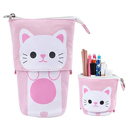 WESEEDOO stiftemäppchen federmäppchen klein Pusheen Federmäppchen süßes Federmäppchen Teenager-Mädchen Federmäppchen pink von WESEEDOO