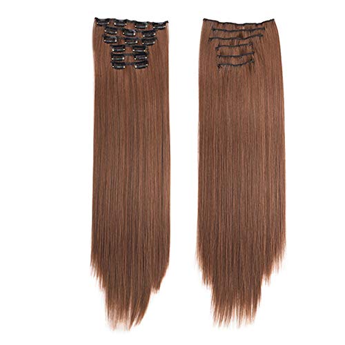 clip in extensions echthaar haarverlängerung Haarteile für Frauen einclipsen Clip in Pferdeschwanz Haarverlängerungen Haarteil Haar Brötchen Haarteil 4m30# von WESEEDOO