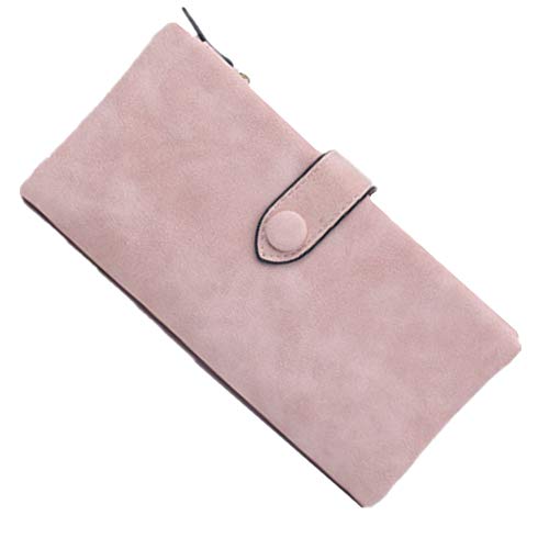 geldbörse Damen klein portmonee Damen Gross Brieftasche Frauen Geldbörse für Frauen Leder Geldbörse Frauen Damenhandtasche pink von WESEEDOO