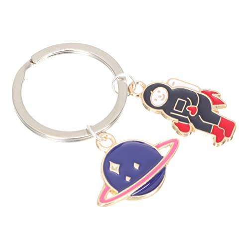 WESIEVYA Schlüsselanhänger Aus Legierung Astronauten-Planeten-Design DIY-anhänger Zum Aufhängen Dekorativer Schlüsselanhänger Für Heimwerkerprojekte Und Hausdekoration von WESIEVYA