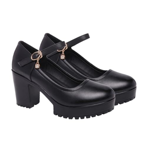 WESIEVYA 1 Paar Pumps graceling elegant rutschhemmer abiye elbiseler travelit weiße Absätze Schuhe mit klobigem Absatz Frühling High Heels High Heels für Frauen Innen: Leder Black WESIEVYA 1 Paar Pumps graceling elegant rutschhemmer abiye elbiseler travelit weiße Absätze Schuhe mit klobigem Absatz Frühling High Heels High Heels für Frauen Innen: Leder Black von WESIEVYA