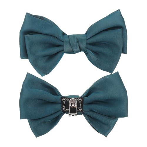WESIEVYA 1 Paar Schuhclips Damen: handgefertigte Schleife, Schuhblume, Damen, DIY, Kleid, Hut, Clutch, Dekoration, Charms, Zubehör, Dunkelgrün WESIEVYA 1 Paar Schuhclips Damen: handgefertigte Schleife, Schuhblume, Damen, DIY, Kleid, Hut, Clutch, Dekoration, Charms, Zubehör, Dunkelgrün von WESIEVYA