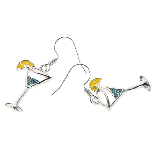 WESIEVYA Martini- -ohrhänger Whiskey-cup-ohrhänger Kreativer Statement-ohrschmuck Mit Haken Für Frauen Und Mädchen Für Partys Und Hochzeiten von WESIEVYA