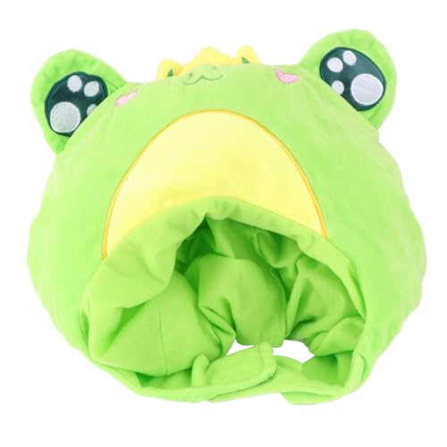 WESIEVYA 1stück Frosch Form Kostüm Hut Lustige Kopfbedeckung Für Cosplay Partys Und Fotografie Material Für Angenehmen Tragekomfort Hochwertiger Baumwoll Langanhaltenden Spaß von WESIEVYA