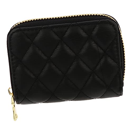 WESIEVYA Multifunktions Kartentasche Aus Pu Material Mit Reißverschluss Vintage Geldbörse Für Damen Herren Kompakte Münztasche Große Kapazität Für Karten Kleingeld Ausweise Für Büro von WESIEVYA