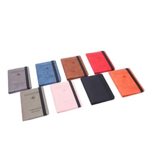 WESIEVYA Geldbeutel Reisepasshülle RFID Etui Aus Pu-Leder Multifunktionale Aufbewahrungstasche Schlichtes Design Für Damen Rot von WESIEVYA