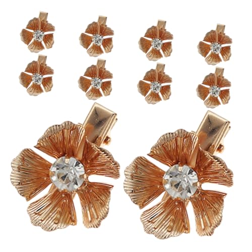 WESIEVYA 10 Stück Metallblumen-haarspangen Haarschmuck Für Damen Blumenhaarspangen Für Alltag Und Anlässe von WESIEVYA