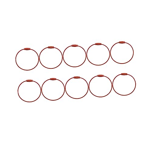 WESIEVYA 10 Stück Metall-schlüsselanhänger Langlebig Und Leicht Glatte Oberfläche Für Schlüssel Installieren von WESIEVYA