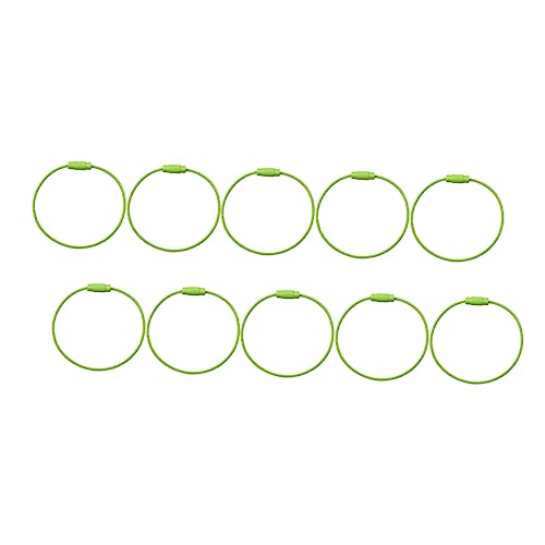 WESIEVYA Metall-schlüsselanhänger-Teile 10 Stück Kreativer Schlüsselanhänger Modisch Retro Schlicht Für Schlüssel Große von WESIEVYA