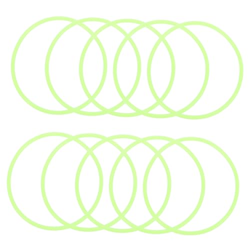 WESIEVYA Leuchtende Silikonarmbänder 10 Stück 2,5mm Dünn Glow in The Dark Elastische Armbänder für Damen Herren Kinder Party Festival Geburtstag Neon Accessoires von WESIEVYA