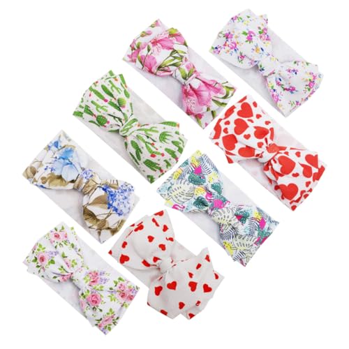 WESIEVYA 12stücke -stil Stirnbänder Mit Schleife Blumenmuster Haarreifen Für Junge Mädchen Und Junge Mädchen Kreatives Haarband Gemischte Farben von WESIEVYA