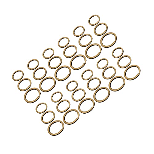 WESIEVYA Schlüsselanhänger-Teile-Set 150-teilig Metall-Schlüsselanhänger Schlüsselhalter Schlüsselring für Männer Kupfermaterial einfache Installation für Kleidung Taschen und Accessoires von WESIEVYA