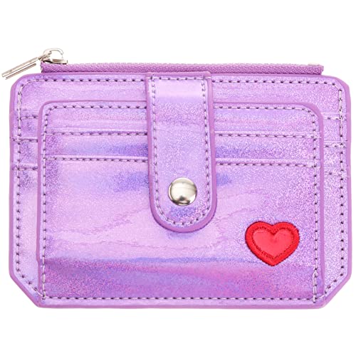 WESIEVYA 1pc Multi-Card-geldbörse Mit Verspiegeltem Regenbogen- Wechseltasche Für Damen Und Mädchen Violett Geldbörse Für Damen Zufällige Farbe von WESIEVYA