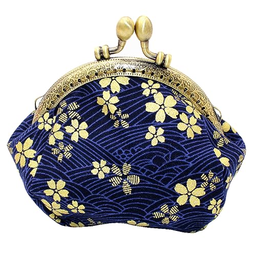 WESIEVYA Aufbewahrungstasche Münzbeutel Vintage Geldbörse Mini Tasche Leicht Kompakt Mit Heißprägung Für Damen von WESIEVYA