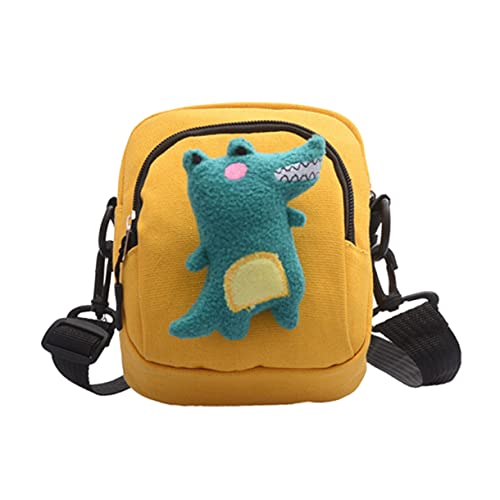 WESIEVYA 1stück Mini Messenger Bag Mit Dinosaurier-Design Tragbare Canvas Umhängetasche Für Mädchen Für Smartphone Und Alltag Stylisch Und Langlebig von WESIEVYA