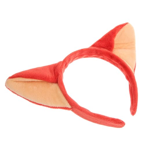 WESIEVYA Cosplay Party Zubehör Rote Katze Haar Band Tier Kopfbedeckung Kopfschmuck Entzückende Haar Hoop von WESIEVYA