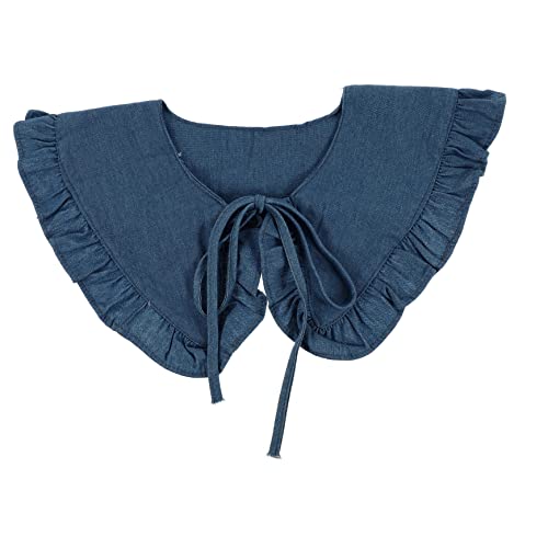 WESIEVYA Abnehmbarer Fake Kragen Damen Bluse Elegantes Atmungsaktives Kragen-accessoire Für Vielseitige Outfits Modisches Kleidungsstück Für Frische Looks von WESIEVYA