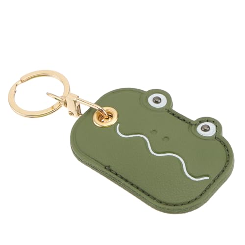 WESIEVYA Cartoon Access Control Lederetui Schlüsselanhänger Kreatives Bag Pendant Für Damen Und Herren Stilvoller Schlüsselring Pu Mit Robustem Alloy-Ring Als Rucksack-deko Und von WESIEVYA