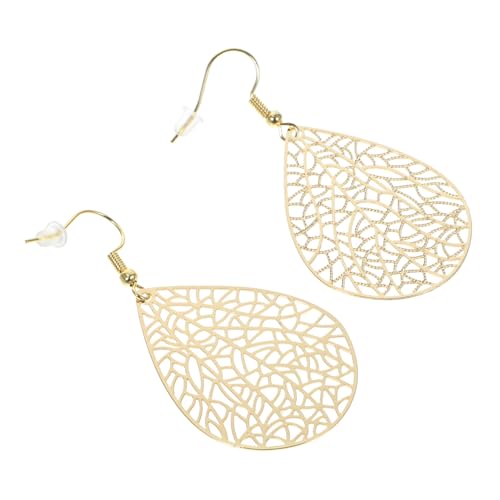 WESIEVYA 2 Paare Ohrhänger Damen Blattform Tropfen Ohrringe Kupfer Modisch Für Alltag Party Hochzeit Festival Schmuck von WESIEVYA
