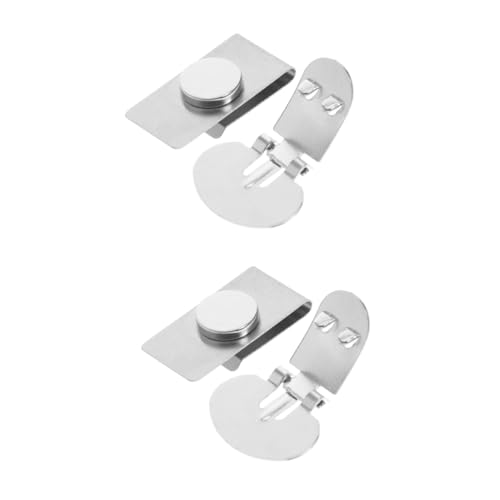 WESIEVYA 2 Paare Unsichtbarer Krawattenclip mit Magnetverschluss Magnetische Krawattenklammern für Stilvolle Herrenmode für Verschiedene Krawatten und Hemdfarben Verhindert Verrutschen und von WESIEVYA