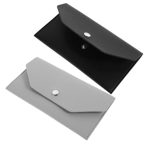 WESIEVYA 2 Stück Damen Geldbörse Kleine PU Geldbeutel mit Münzfach Kartenhalter Portabel Stiftetui für Frauen Mädchen Shopping Reise Alltag von WESIEVYA