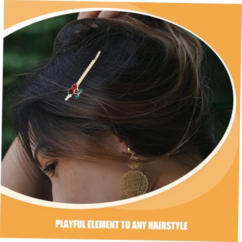 WESIEVYA 2 Stück Elegante Haarschmuck Haarklammern mit funkelnden Strasssteinen und Perlen Dekorative Haarspangen für Mädchen Stilvolle Haarschmuck accessoires für Alltag und Party von WESIEVYA