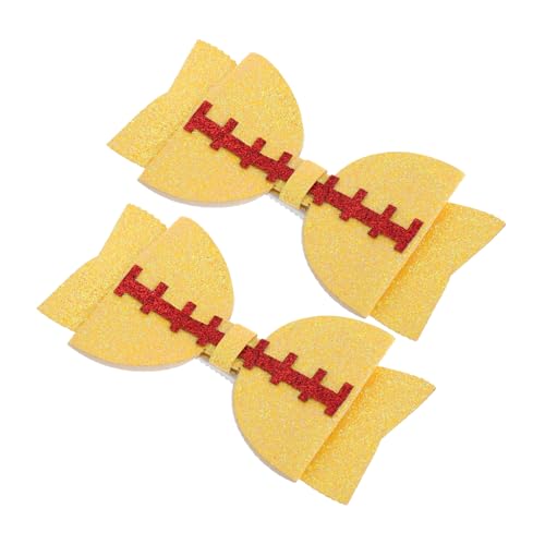 WESIEVYA 2stücke Sport- Haarschleifen Für Mädchen Fußball-haarspangen Robustem Material Für Und Fußball-partys Mit Süßen Und Festlichen Look von WESIEVYA