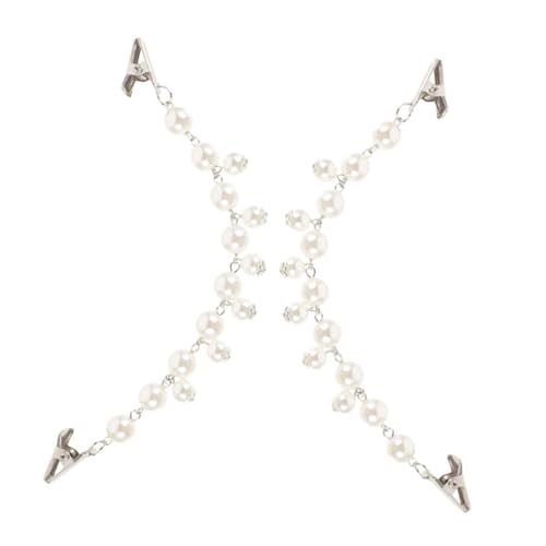 WESIEVYA 2 Stück Retro Cape Clips mit Kunstperlen Sweater Collar Broschen Vintage Cardigan Dress Clips für Damen Stilvolle Schulterjacken Accessoires Vielseitig Einsetzbar bei Freizeit und von WESIEVYA