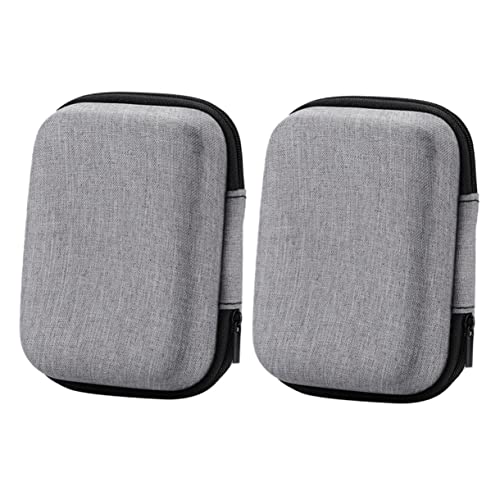 WESIEVYA 2 Stück Tragbare Aufbewahrungstaschen für Elektronische Geräte Stoßfeste Kabel Organizer mit Netzgewebe Kratzfeste Multifunktionale Taschen für Mikrofone Ladegeräte Ohrhörer von WESIEVYA