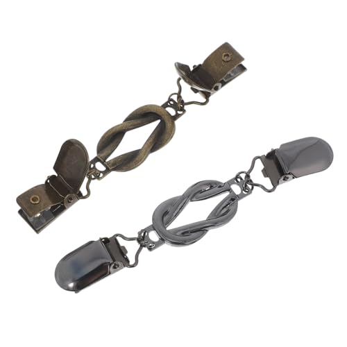WESIEVYA 2 Stück Vintage Cardigan Clips für Frauen Robuste Broschen für Schals Kragen und Pullover Multifunktionale Stilvolle Verschlüsse Gun Antik Bronze Retro Modeaccessoire mit von WESIEVYA
