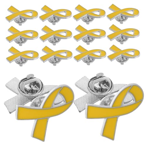 WESIEVYA Brustkrebs Bewusstseins Brosche 20 Stücke Kreative Schleifen Anstecknadeln Metall Dekorative Pins für Frauen Kleidung Rucksack Sensibilisierung für Brustgesundheit von WESIEVYA