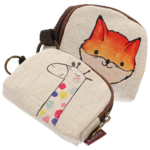 WESIEVYA Münzportemonnaie Cartoon Mini Geldbörse Münzbörse Tragbar Für Kreditkarten Kleines Portemonnaie Für Alltag Und Einkaufen von WESIEVYA