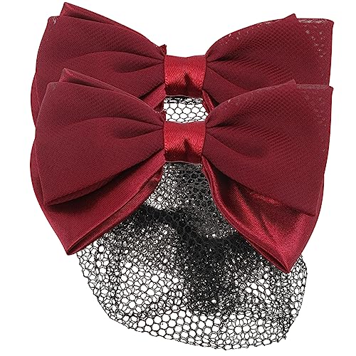 WESIEVYA 2St Haarnadel Haarklemmen hair styling haar klammerm hair clip Krankenschwesterhaar Haarknotenschleifenabdeckung Hochzeitsdeko haarschmuck Haarknotennetz frauen haarnetze Stoff rot WESIEVYA 2St Haarnadel Haarklemmen hair styling haar klammerm hair clip Krankenschwesterhaar Haarknotenschleifenabdeckung Hochzeitsdeko haarschmuck Haarknotennetz frauen haarnetze Stoff rot von WESIEVYA